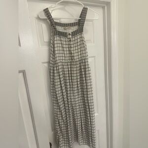 Sleeveless Plaid Maxi Dress